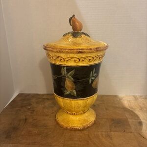 Raymond Waites Pompeii Canister Cookie Jar Kitchen Fruit